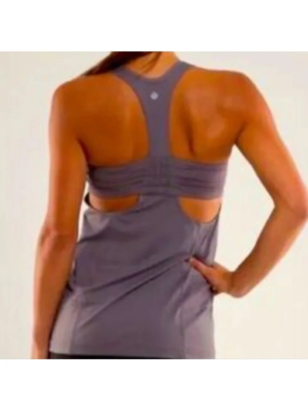 Lululemon Turbo Tank Purple Grey Colour